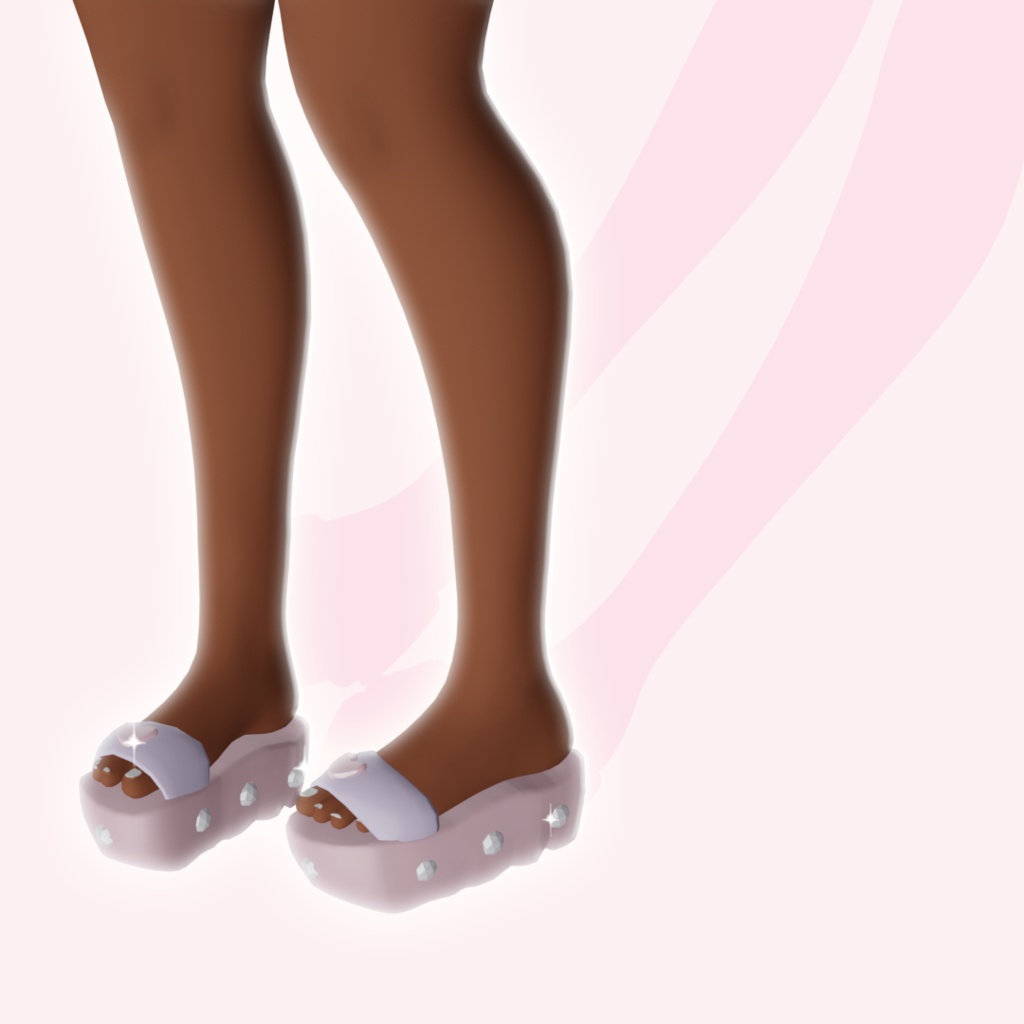 Platform Bedazzled Sandals - (VRChat)
