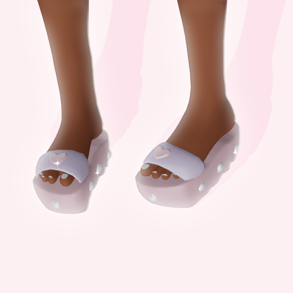Platform Bedazzled Sandals - (VRChat)
