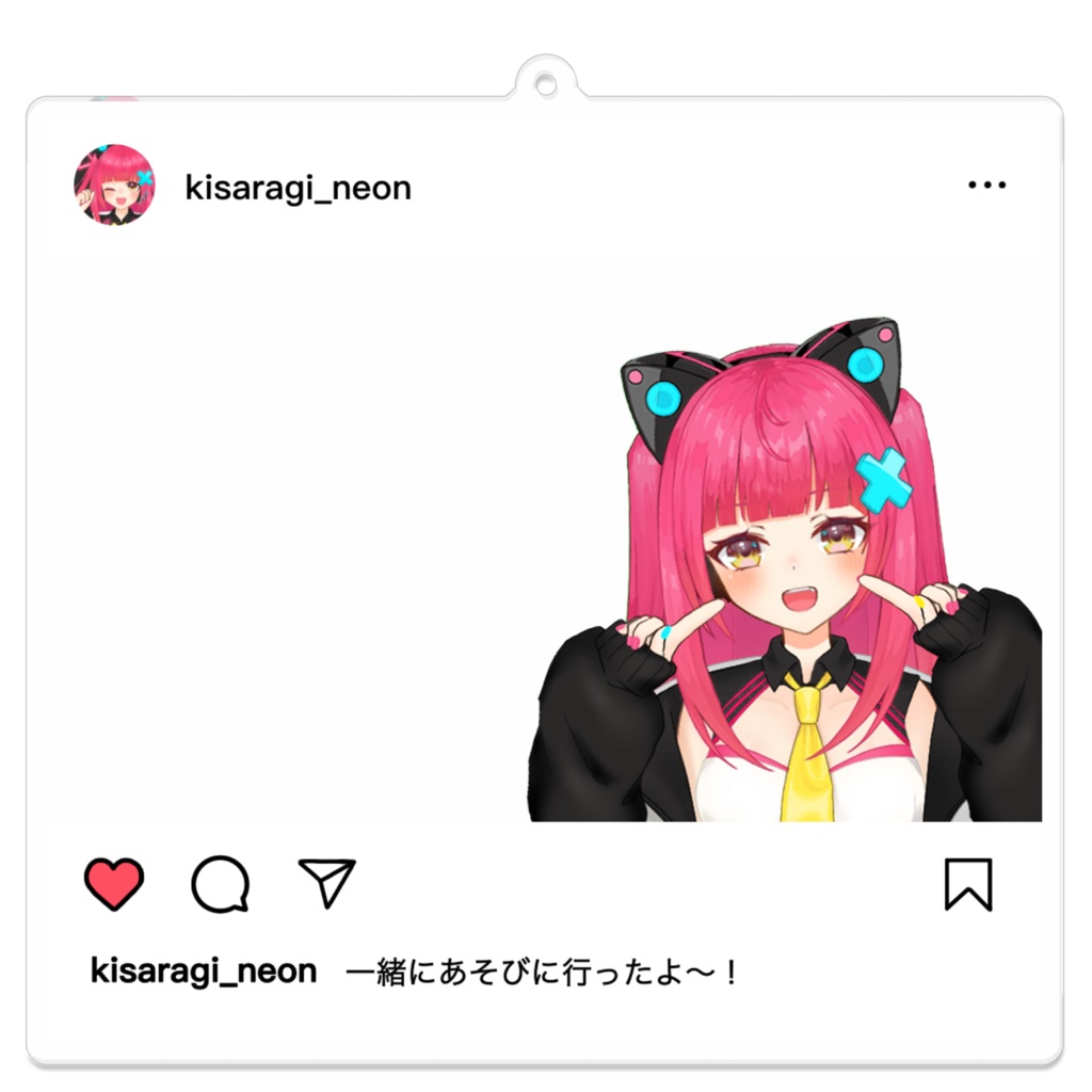 如月ネオンとお出かけアクリルキーホルダー