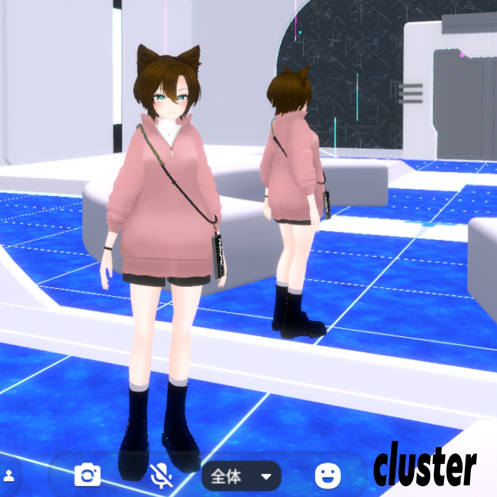 Half Zip_styling / VRchatアバター用ウェア(.stアバター/一色晴対応)