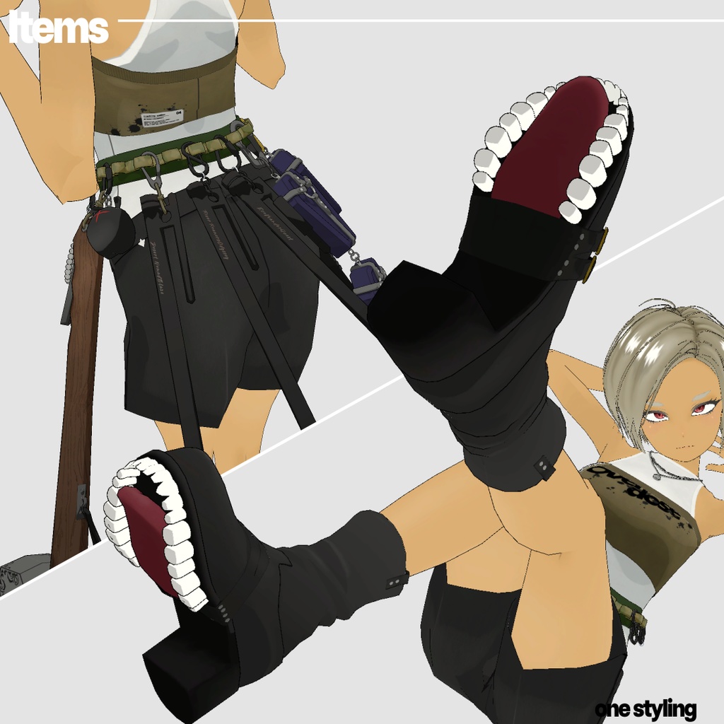 オリジナル3Dモデル「MOMO」