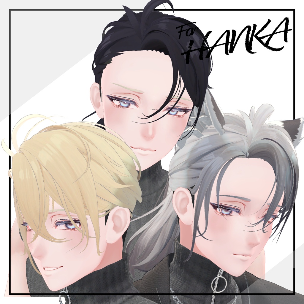 Under cut hair / アンダーカット 髪型【狛乃 / 斑霞 / 墨惺】対応