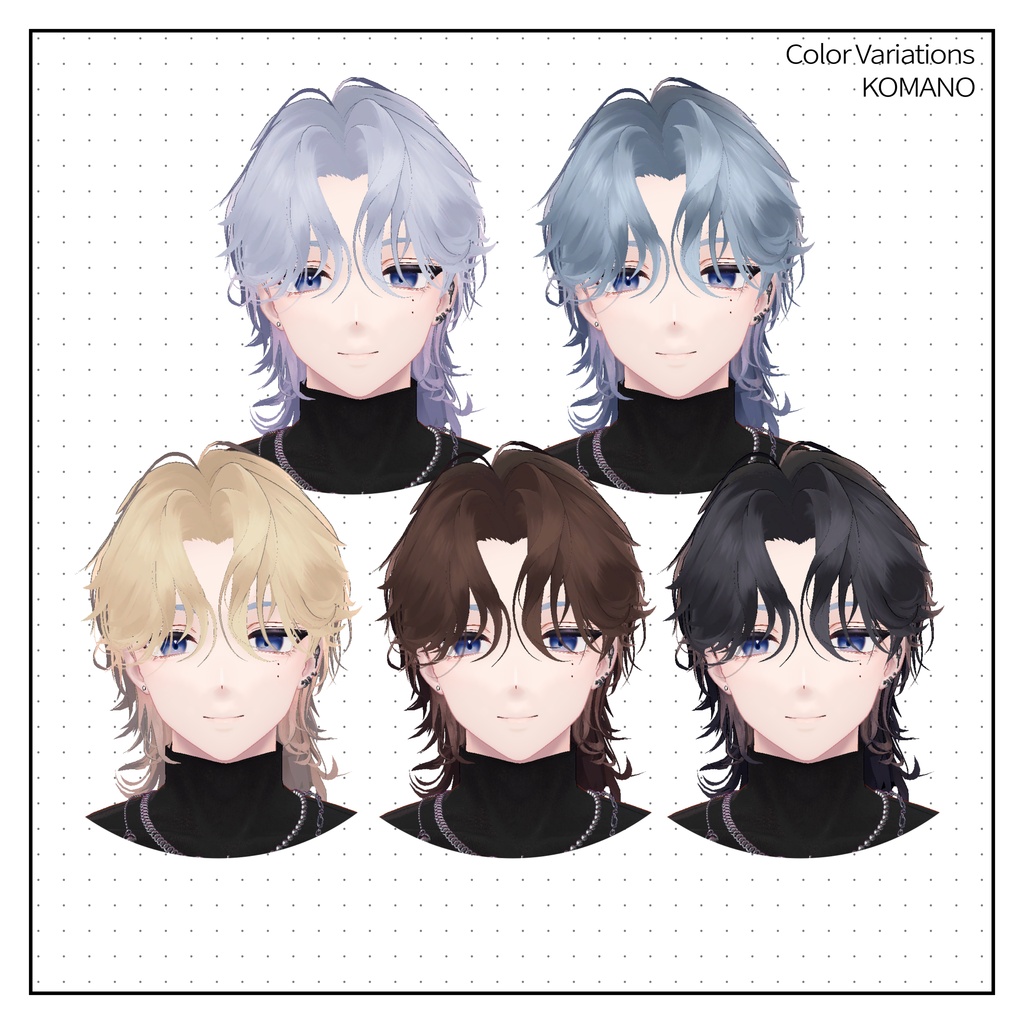 Mist Wave Hair_Men’s【狛乃】対応