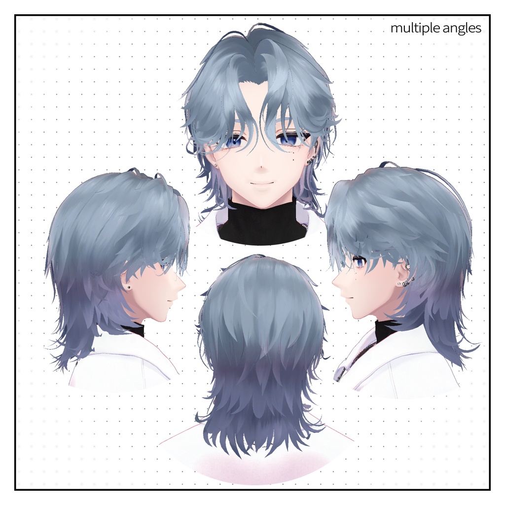 Mist Wave Hair_Men’s【狛乃】対応