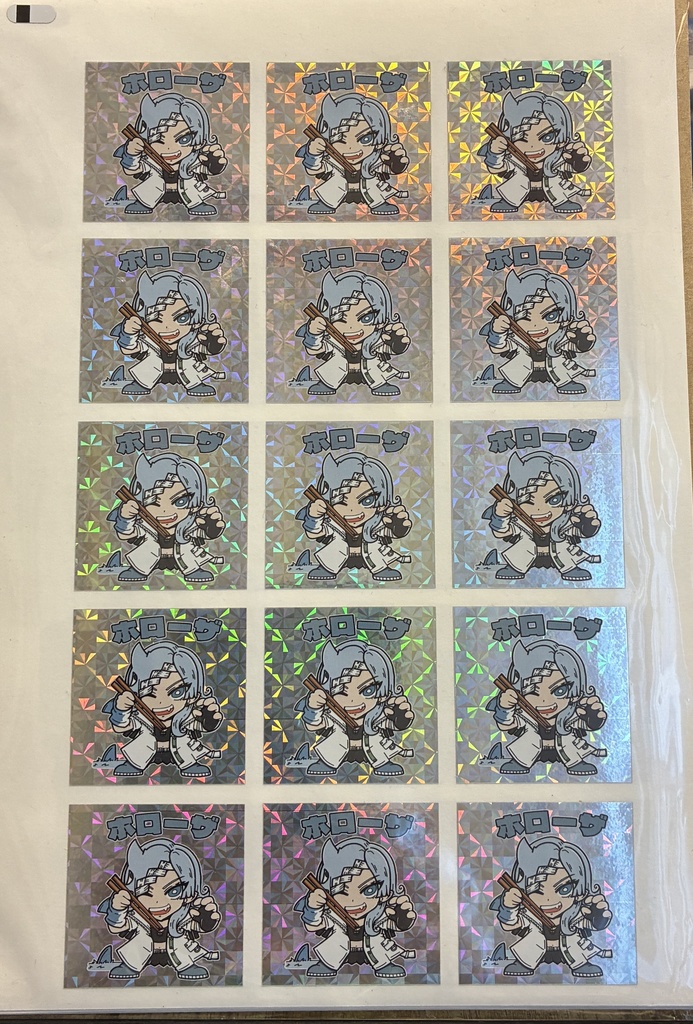 キラキラシール未切断