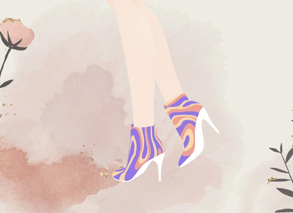 90s Color Swirl Heels