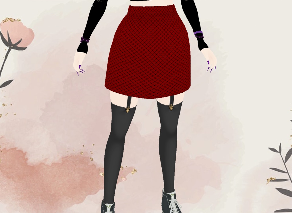 Red (Fish)net Skirt! {Long and short}