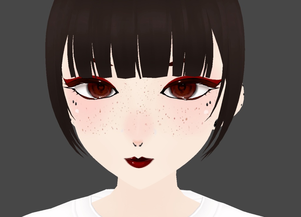 Red/Brown Eyeline/Liner set with eyelashes!