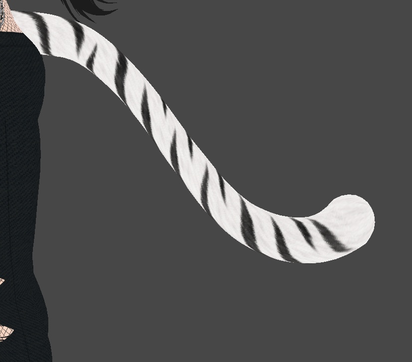 White Bangle Tiger Ears and Tail Set!