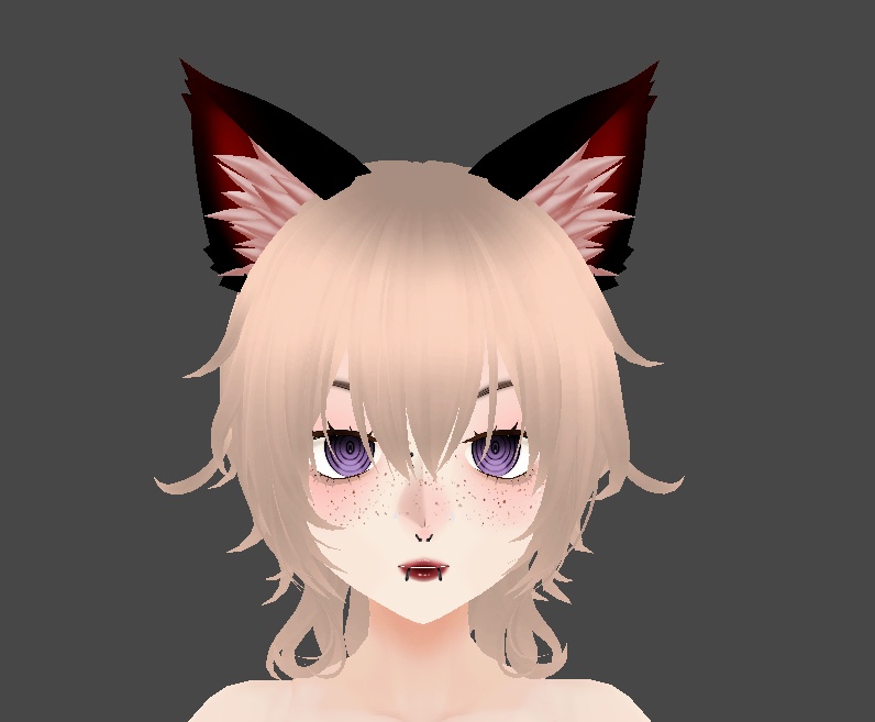 Black and Red Cat Ears and Tail Set!