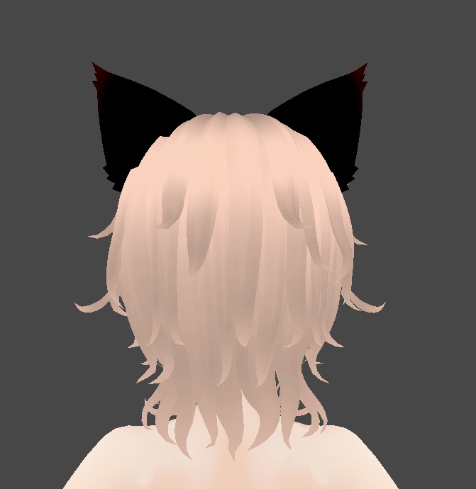 Black and Red Cat Ears and Tail Set!