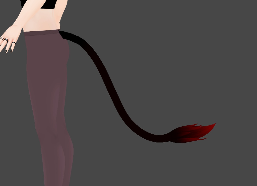 Black and Red Cat Ears and Tail Set!