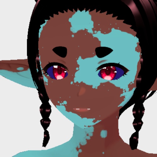 VRoid Vitiligo FULL BODY + FACE Markings Tattoo Skin | 白斑全身 + 顔のマーキング タトゥー スキン