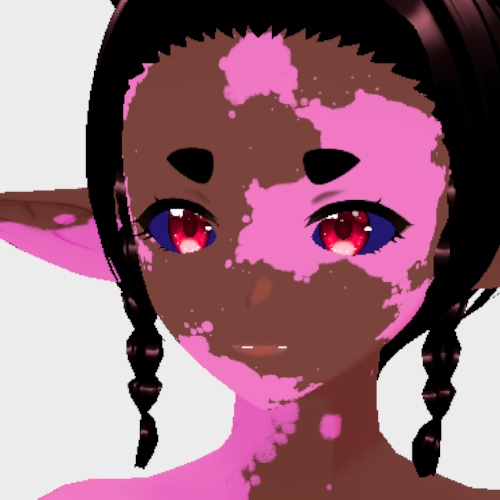 VRoid Vitiligo FULL BODY + FACE Markings Tattoo Skin | 白斑全身 + 顔のマーキング タトゥー スキン