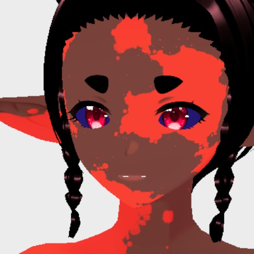 VRoid Vitiligo FULL BODY + FACE Markings Tattoo Skin | 白斑全身 + 顔のマーキング タトゥー スキン