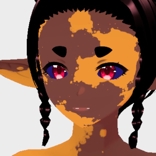 VRoid Vitiligo FULL BODY + FACE Markings Tattoo Skin | 白斑全身 + 顔のマーキング タトゥー スキン