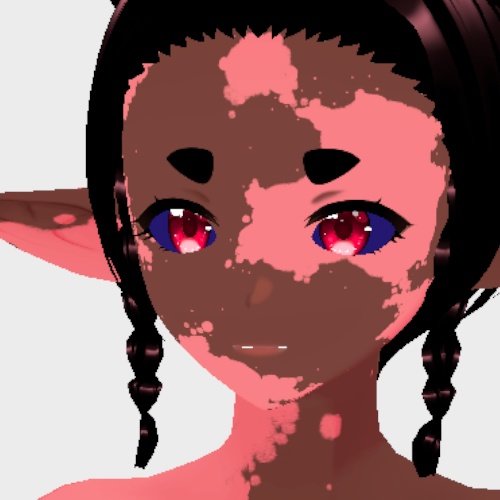 VRoid Vitiligo FULL BODY + FACE Markings Tattoo Skin | 白斑全身 + 顔のマーキング タトゥー スキン