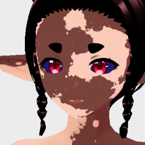 VRoid Vitiligo FULL BODY + FACE Markings Tattoo Skin | 白斑全身 + 顔のマーキング タトゥー スキン