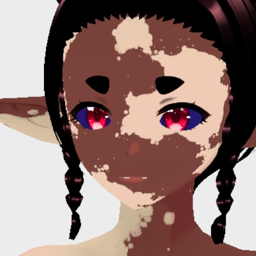 VRoid Vitiligo FULL BODY + FACE Markings Tattoo Skin | 白斑全身 + 顔のマーキング タトゥー スキン