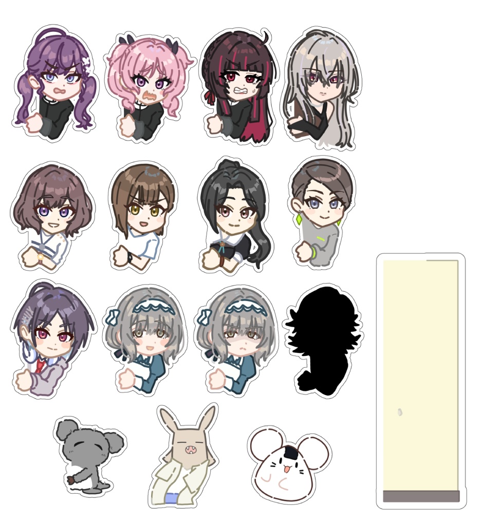 学マスのぞき見シールセットVol.2