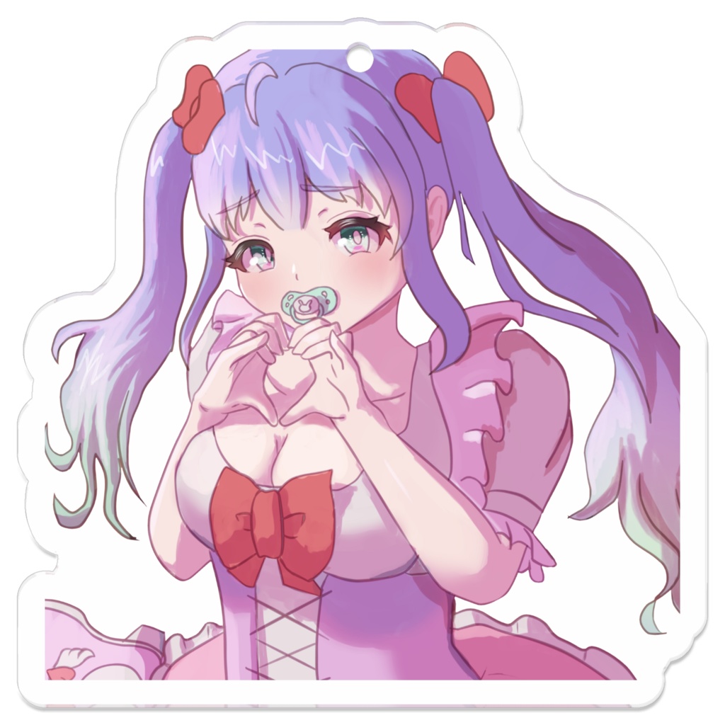 おしゃぶりをした女の子