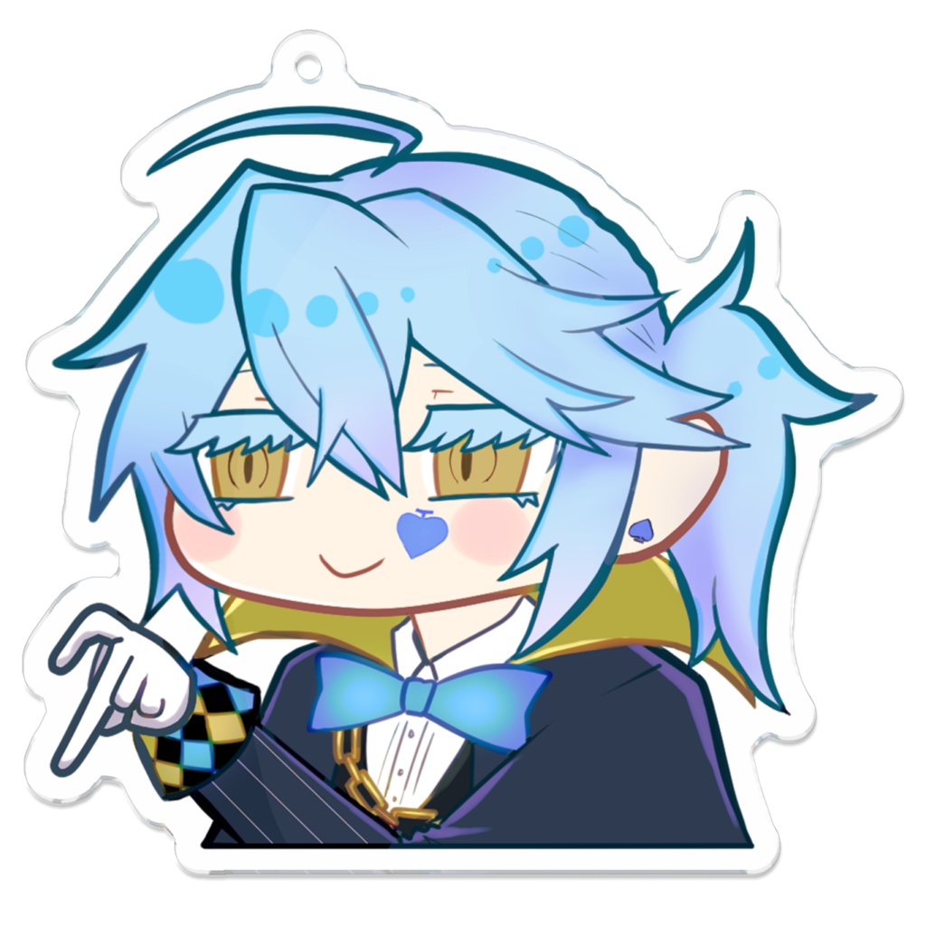 合わせてハート アクリルキーホルダー アッソ