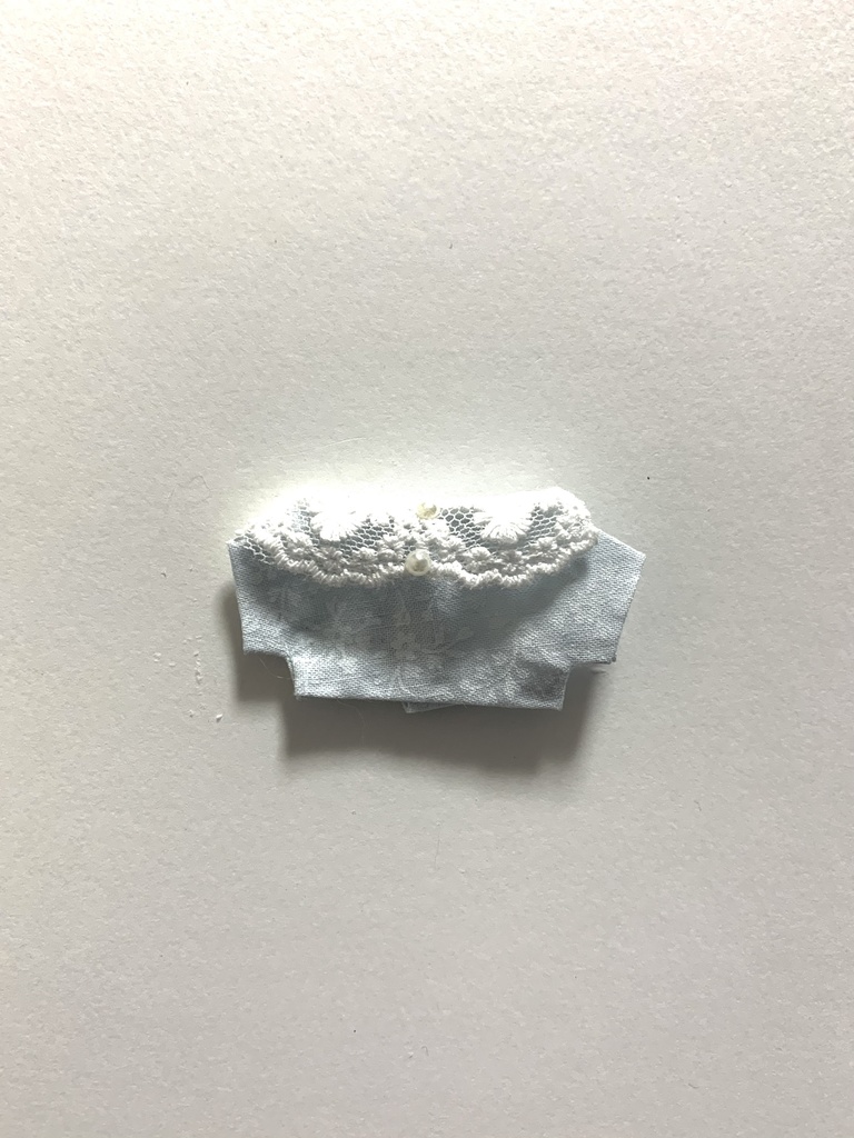 【10cmプライズマスコット用 ぬい服】 花柄シャツ