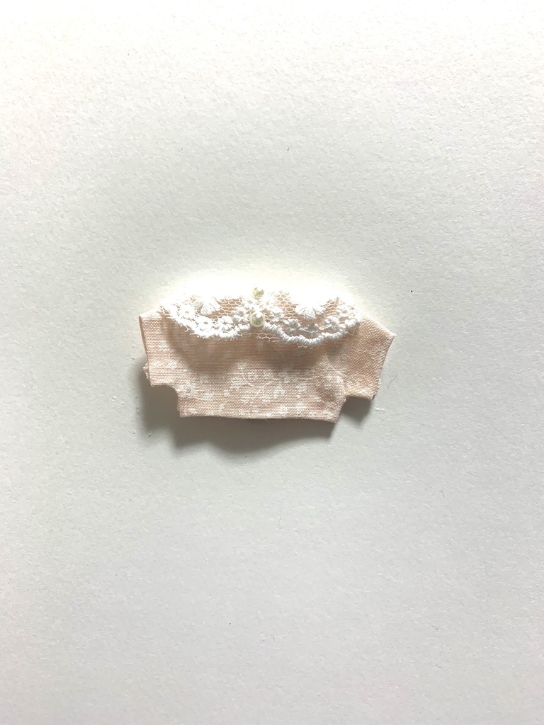 【10cmプライズマスコット用 ぬい服】 花柄シャツ