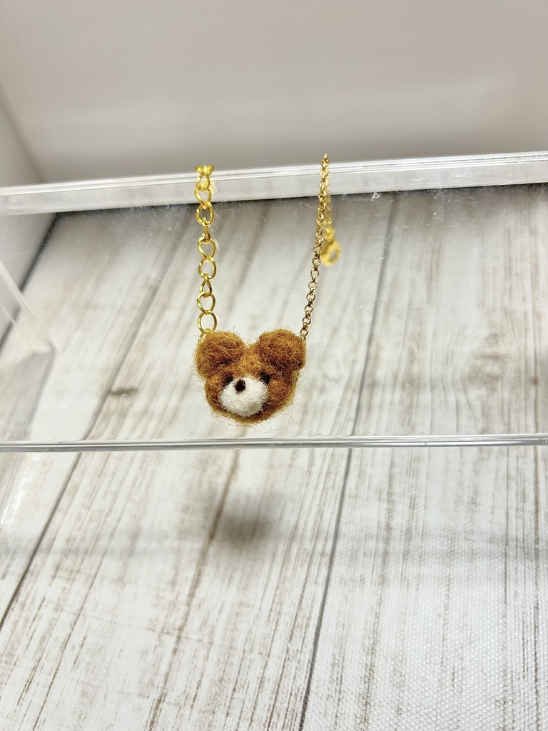 【10cmプライズマスコット用 ぬいバック】くまのポシェット風チャーム