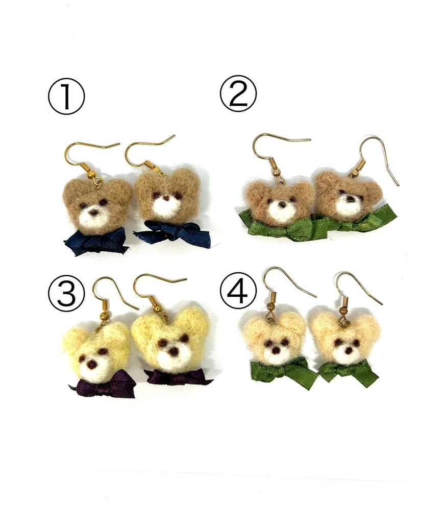 ぬい活 くまピアス