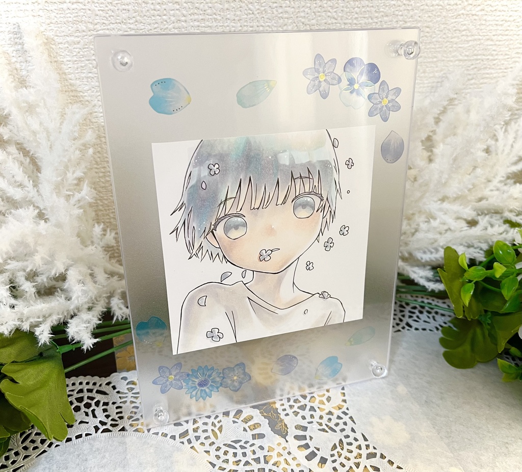 透明な男の子（フレーム付き）