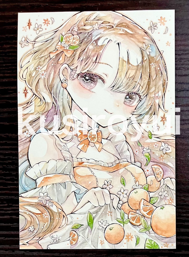 オレンジティー（ドローイング）