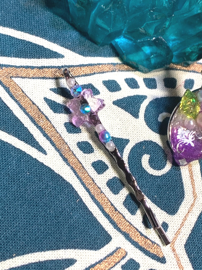 夜桜の魔法 魔女のスプーン ヘアピン2つセット