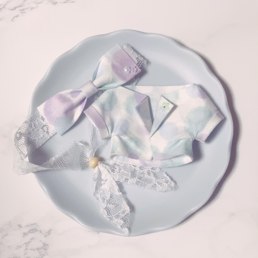 涼しげシャツ&リボンヘアバンド