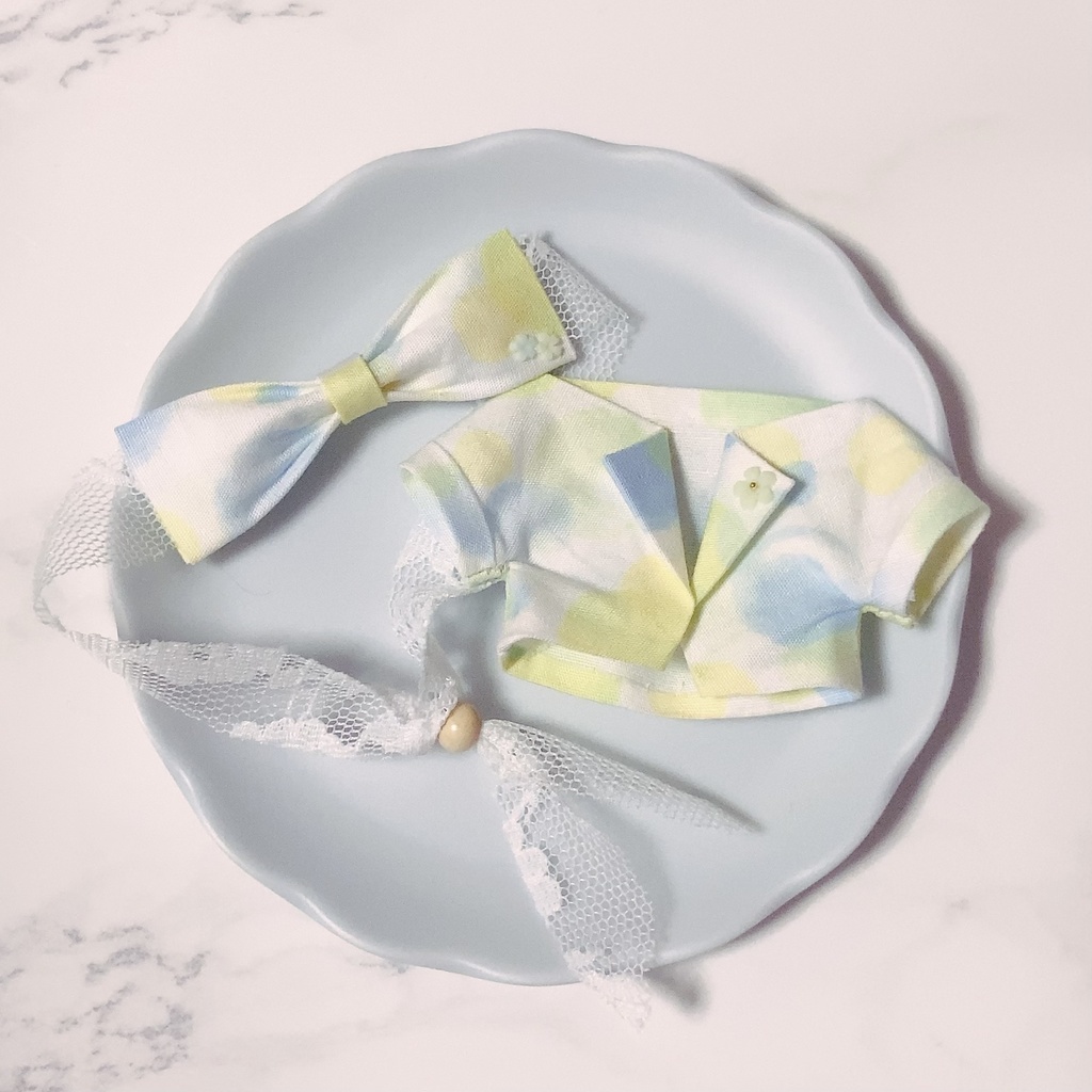 涼しげシャツ&リボンヘアバンド