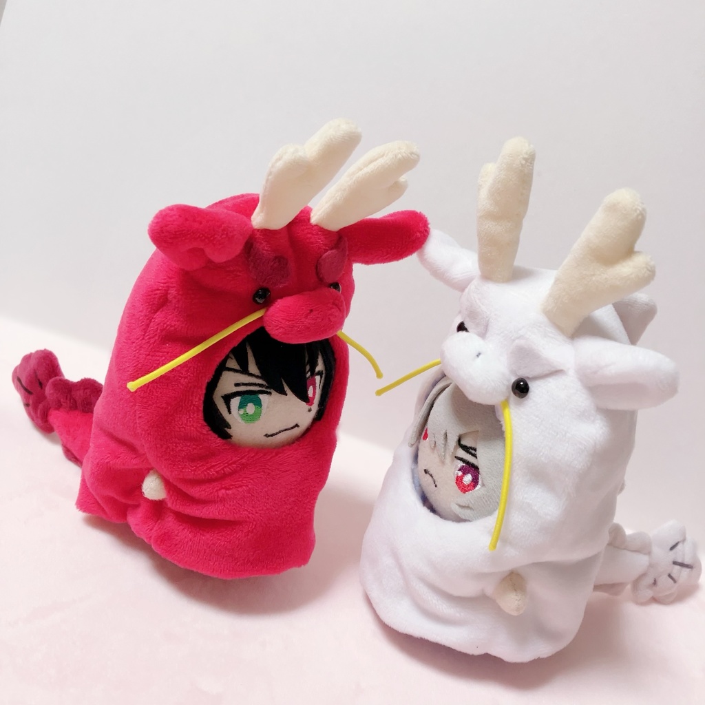 龍(辰)の被り物(紅白セット)