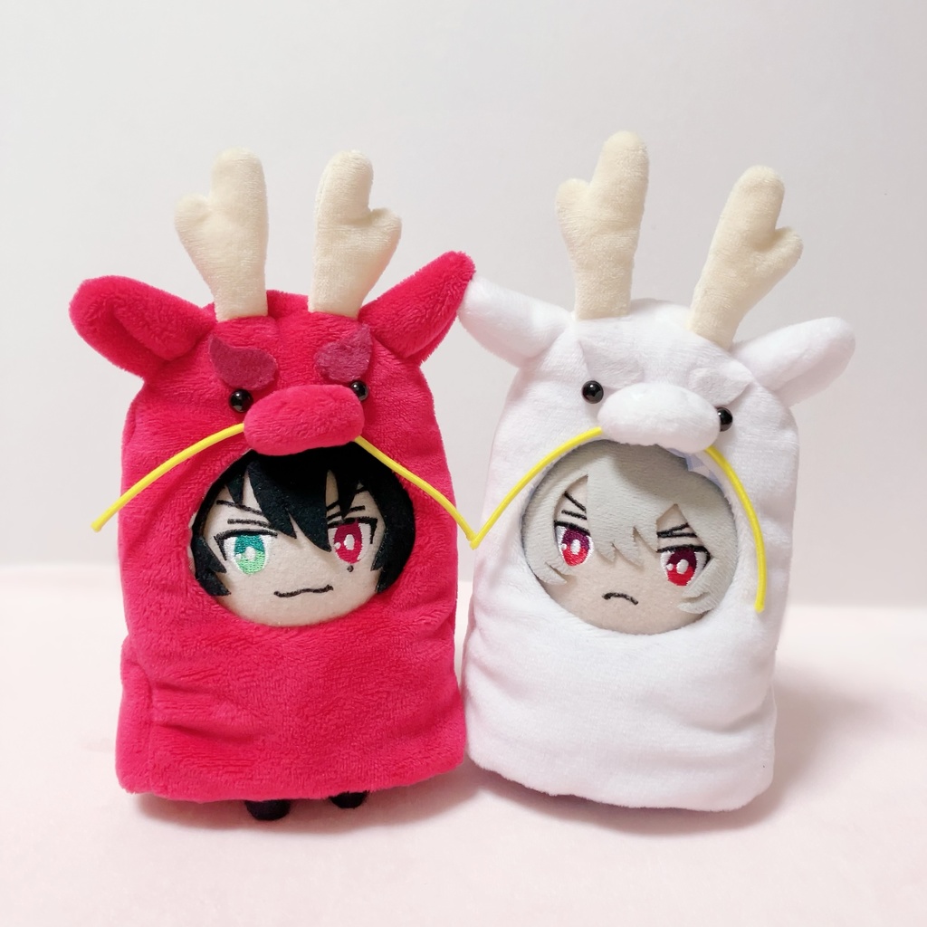 龍(辰)の被り物(紅白セット)