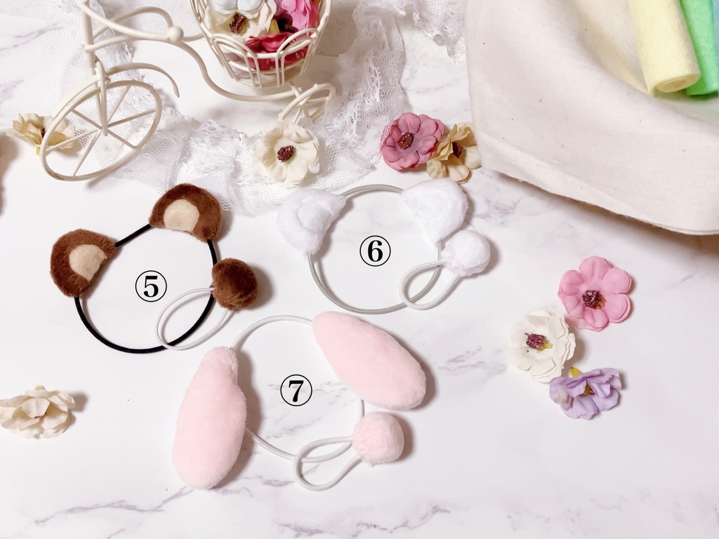 動物さんのお耳&尻尾セット(再販)