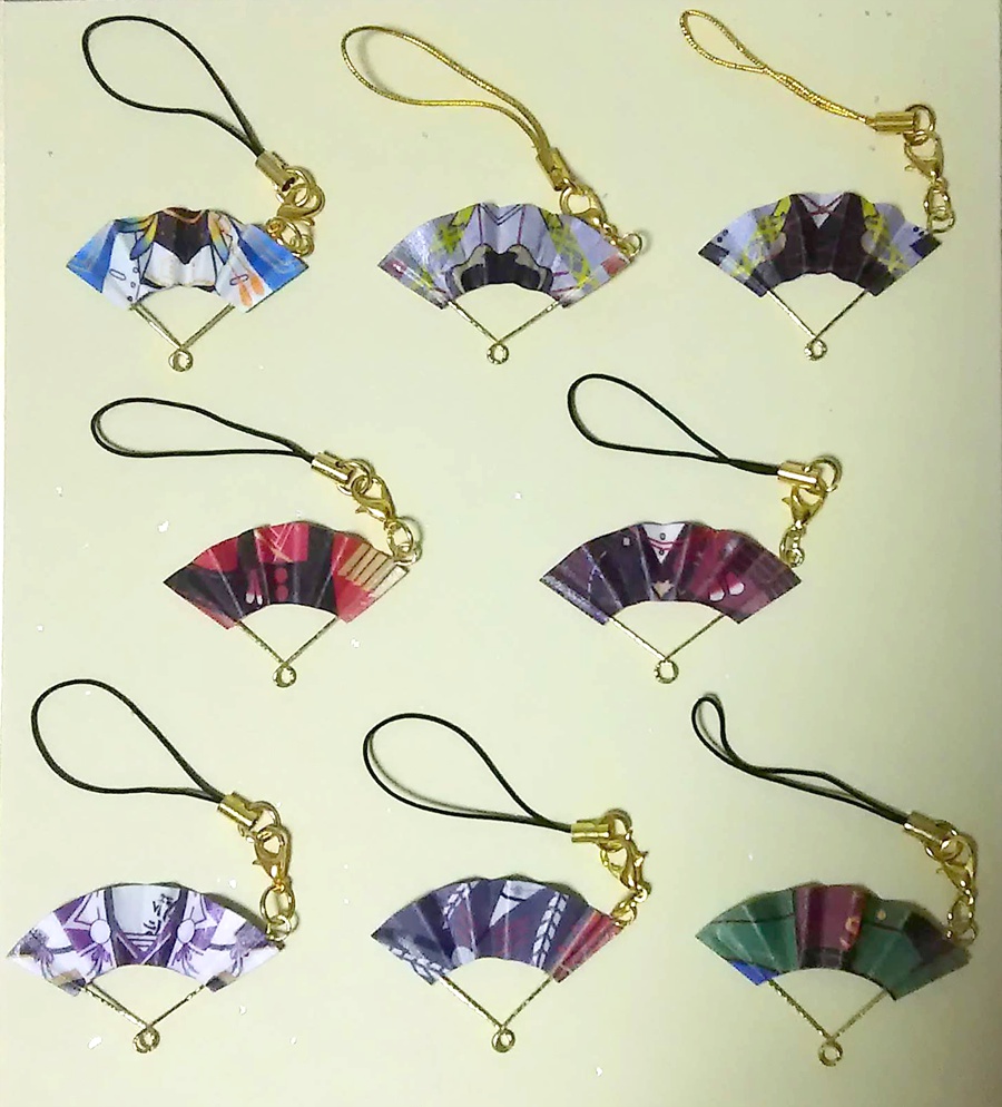 刀剣乱舞ミニ扇・ピアス ・イヤリング ・観賞用ストラップ