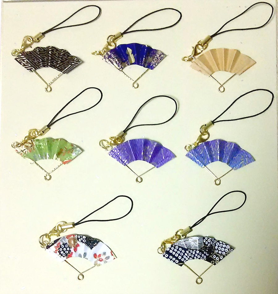 刀剣乱舞ミニ扇・ピアス ・イヤリング ・観賞用ストラップ