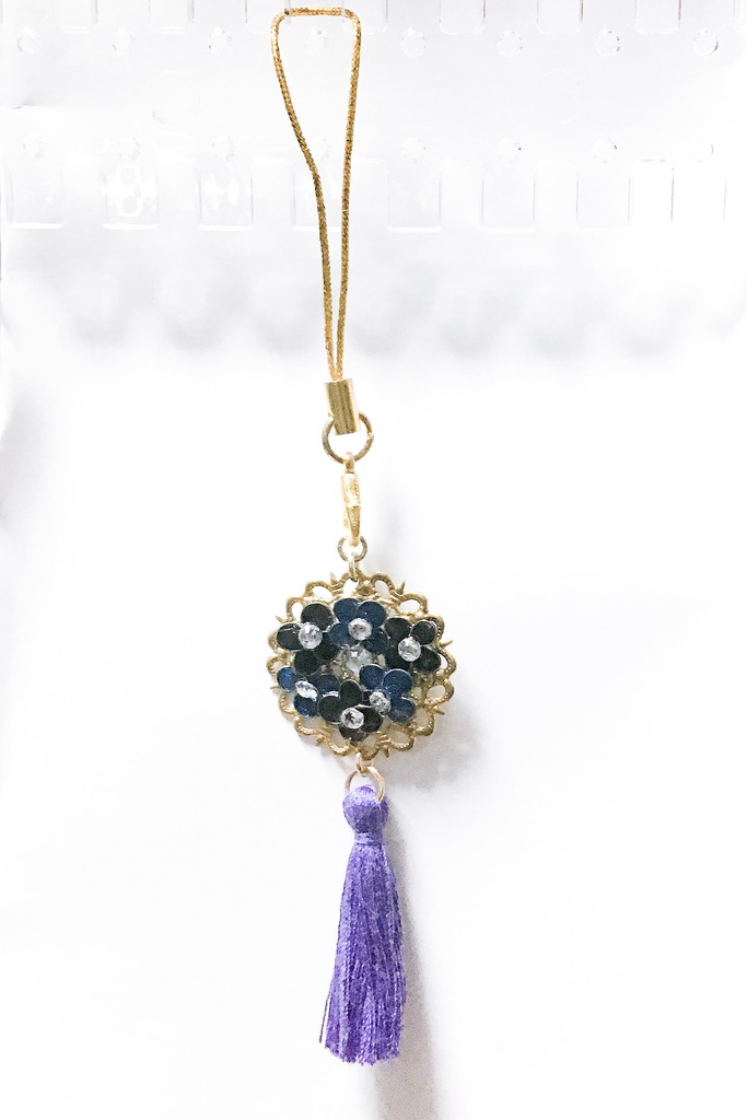 十二国記イメージタッセル耳飾り、ストラップ。