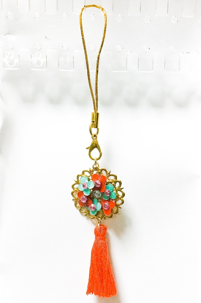 十二国記イメージタッセル耳飾り、ストラップ。