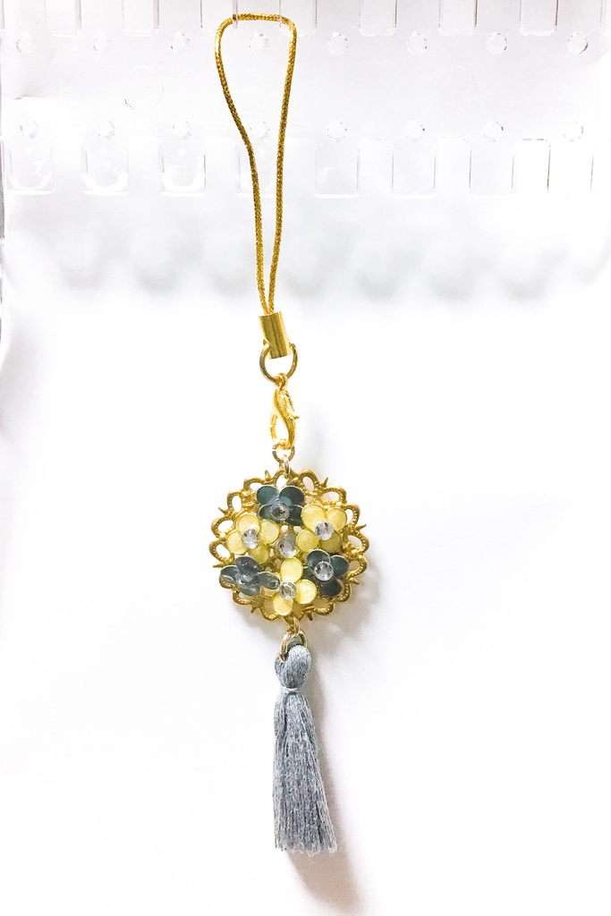 十二国記イメージタッセル耳飾り、ストラップ。