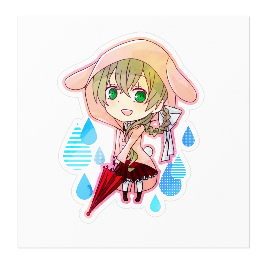 雨ステッカー ロザリンダ