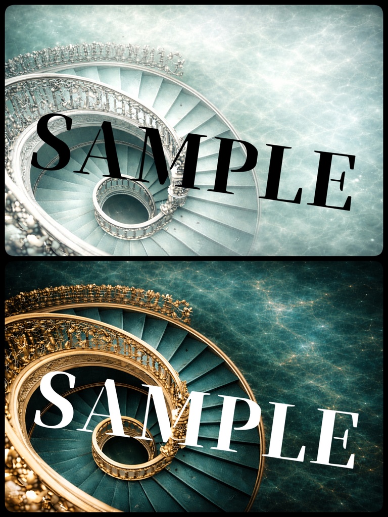 ゴシック×ヴィクトリアン素材|螺旋階段クラシック背景セット【全46枚】YouTubeサムネイルサイズ|商用利用OK