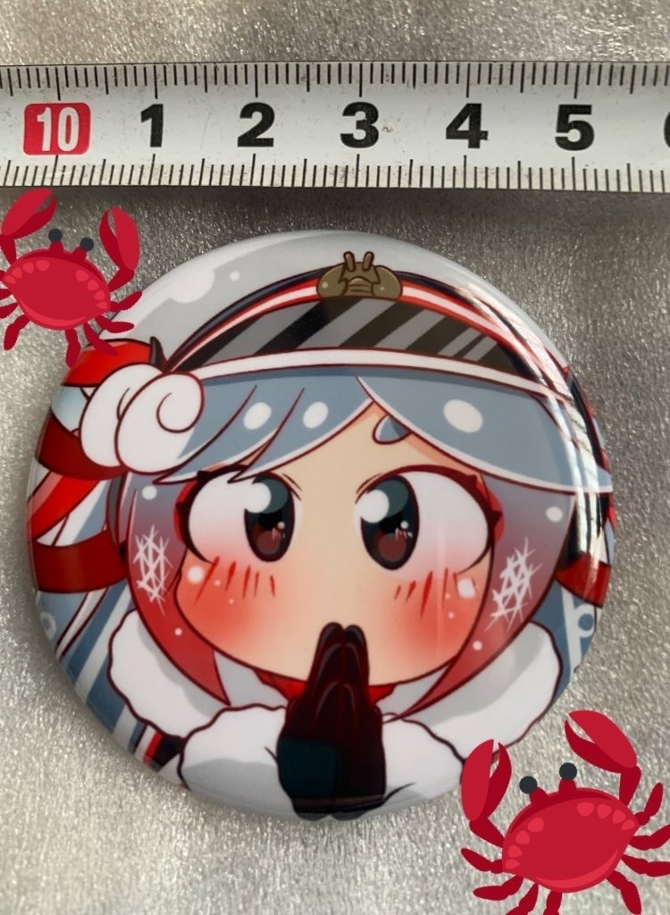 【送料込み】かにちゃんどあっぷ缶バッジ③【数量限定】