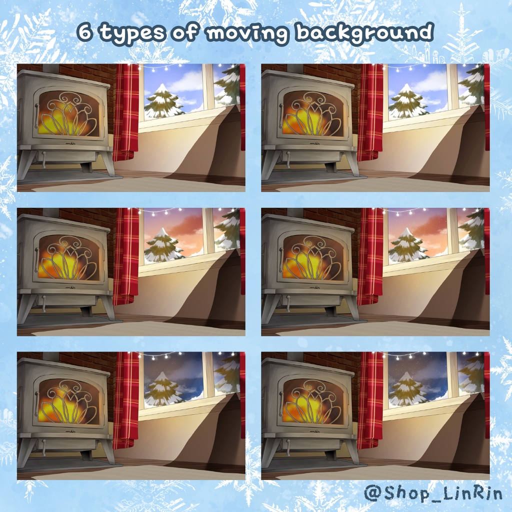 【VTuber向け】【VTS Asset】冬のワンピースと暖かい部屋【Live2d付き】