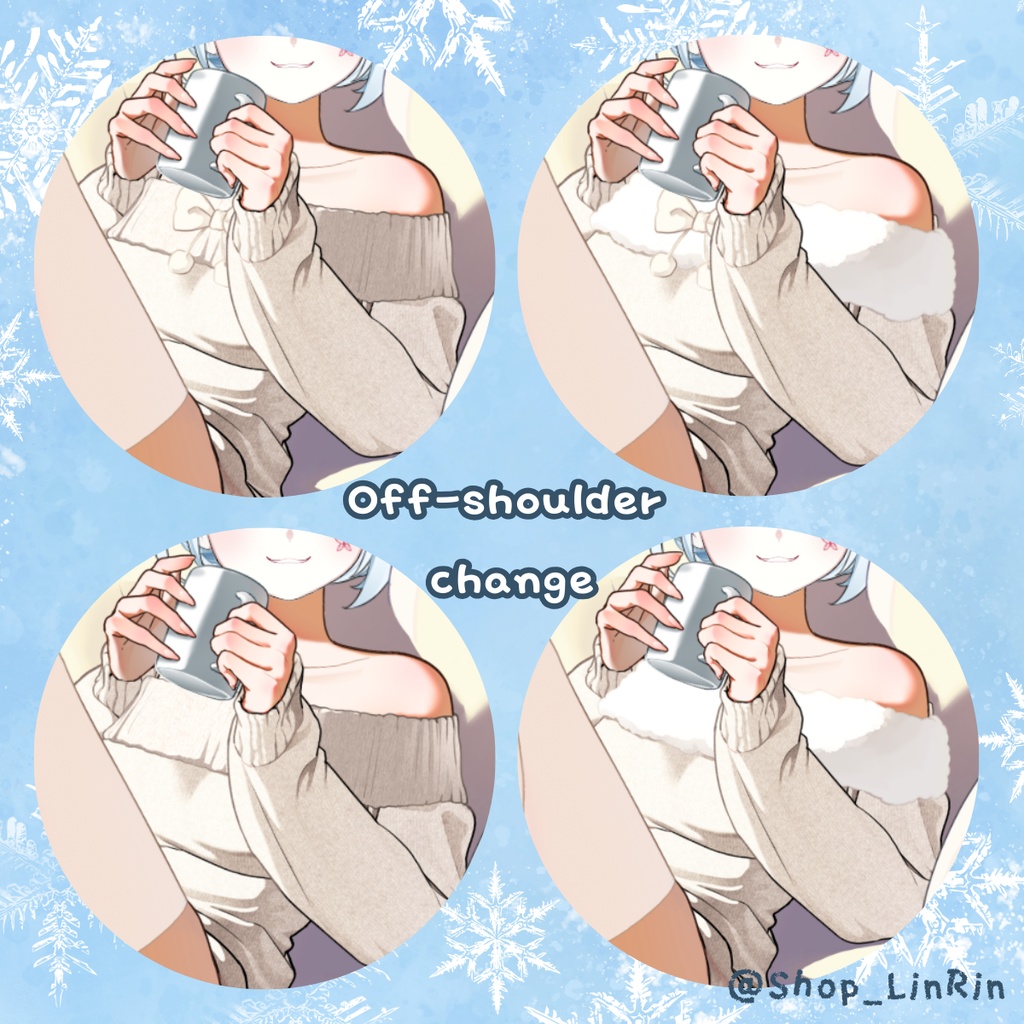 【VTuber向け】【VTS Asset】冬のワンピースと暖かい部屋【Live2d付き】