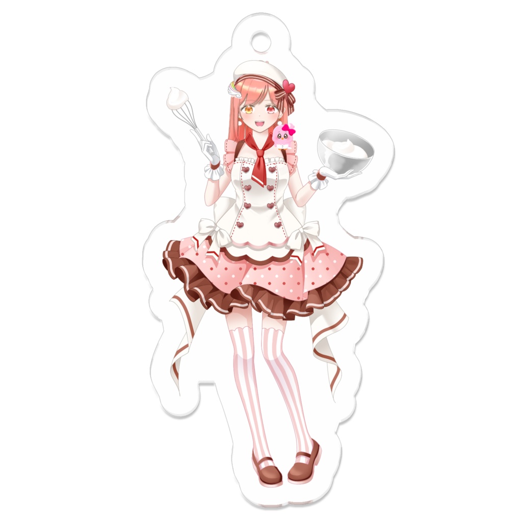 エプロン＆クリームver.～アクリルキーホルダー～