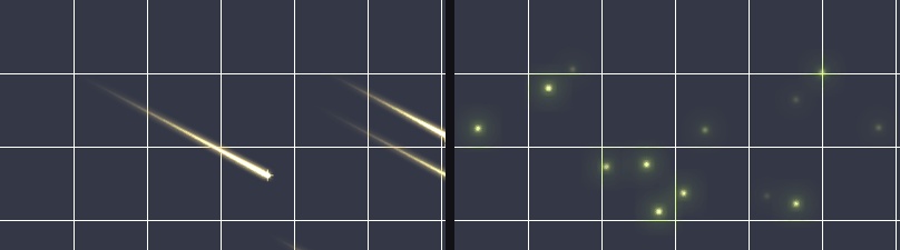 【無料】TRPG素材 流れ星・蛍APNG 2種|流れ星・蛍の光(ココフォリア前景用)